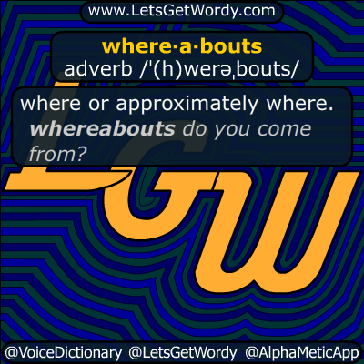 whereabouts 01/17/2019 GFX Definition