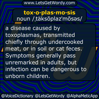 toxoplasmosis 04/03/2019 GFX Definition