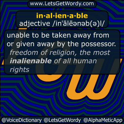 inalienable 07/12/2019 GFX Definition